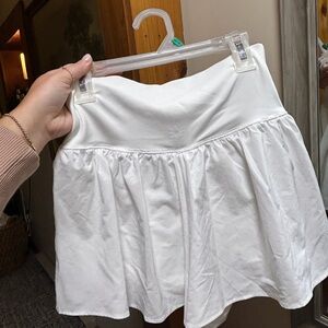 Women's White Athletic Shorts